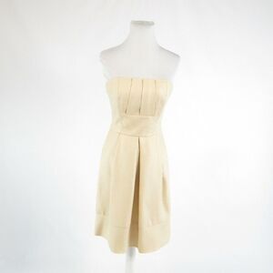 Anthropologie beige A-line dress 2